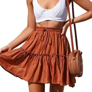 Relipop high waisted, tie waist skirt. Size XL.